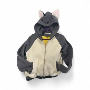 Peachie Shop Gray and Cream Kids Animal Hoodie